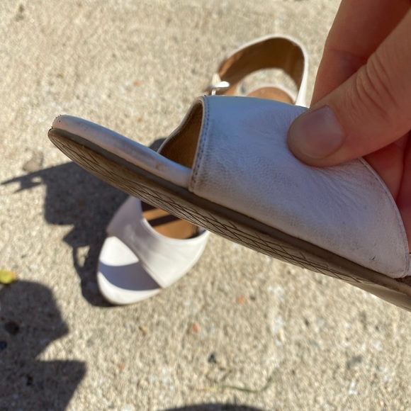 14th & Union White sandal wedge heels with strap size 8 - Picture 10 of 10